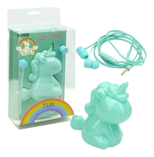 Audifono Para Niños Con Cable, Unicornio, Tuk T-308