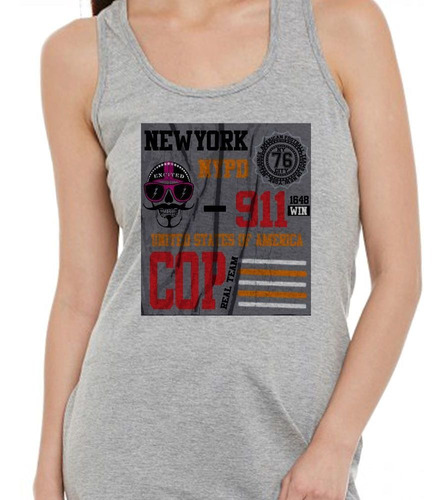 Musculosa New York Nypd 911 Uniited States Cop