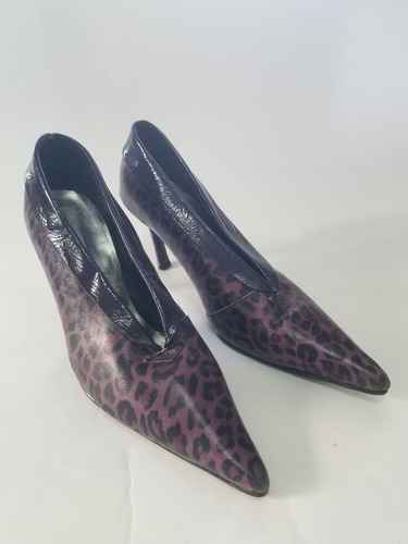 Zapato De Mujer Con Taco Exprnder Violeta C/ Charol Talle 39