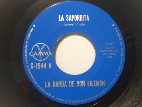 La Banda De Don Filemón - La Saporrita - Sencillo 7 Pulgadas