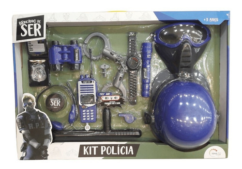 Kit Policia Completo Con Luz Y Sonido E. Full 