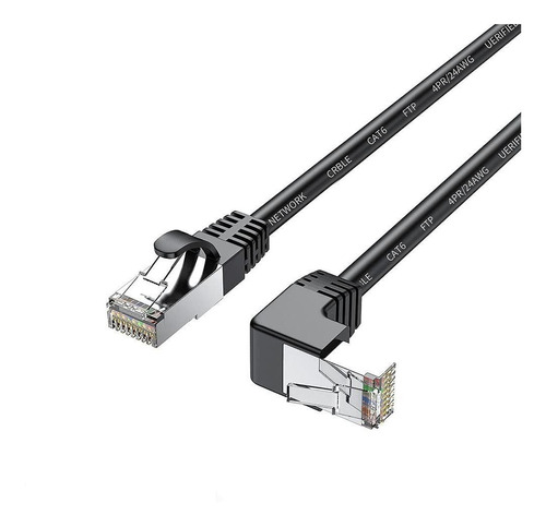 Cable Ethernet Blindado Cat 6, Ángulo Descendente De 9...