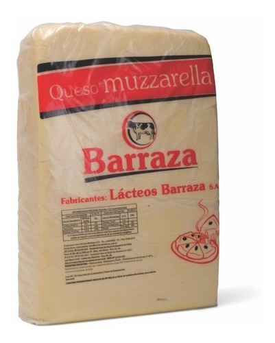 Muzzarella Barraza Plancha De 20 Kilos