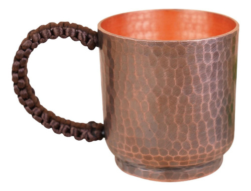 Caneca De Cobre Puro De 100 Ml Com Alça, Xícara De Chá,