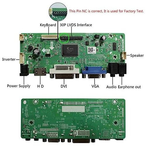 Placa Controladora Lcd De Audio Vsdisplay Hd-mi Dvi Vga Para