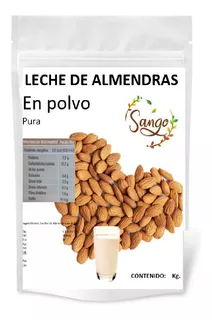 1 Kg Leche De Almendra En Polvo, Vegana Y Sin Azucar