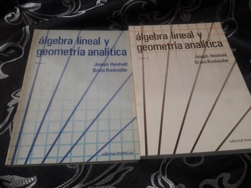 Imagen 1 de 10 de Libro Algebra Lineal Y Geometria Analítica 2 Tomos Heinhold