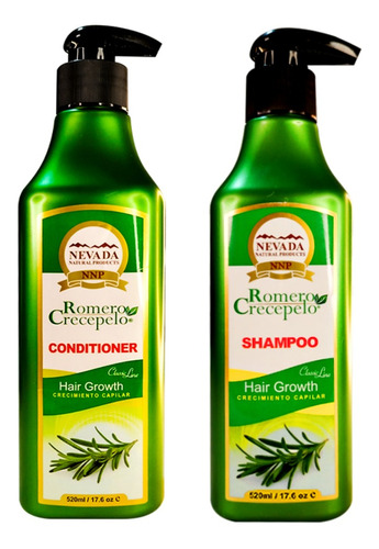 Shampoo + Acondicionador Romero Crecepelo 520ml - Nevada