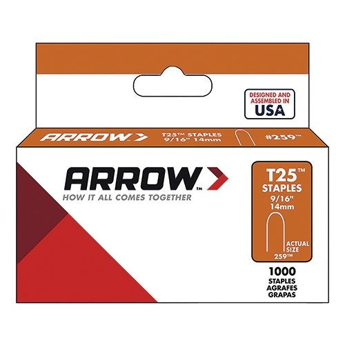 Arrow Fastener 259 Genuino T25 / T2025 9/16 Pulgadas Staples