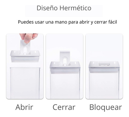 Set 7 Contenedores Para Cocina Con Tapa Hérmetica