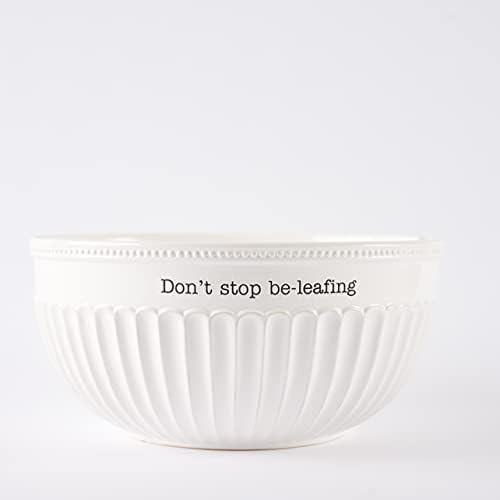 Mud Pie Dolomite, Madera Juego De Ensaladera Dont Stop Be-le