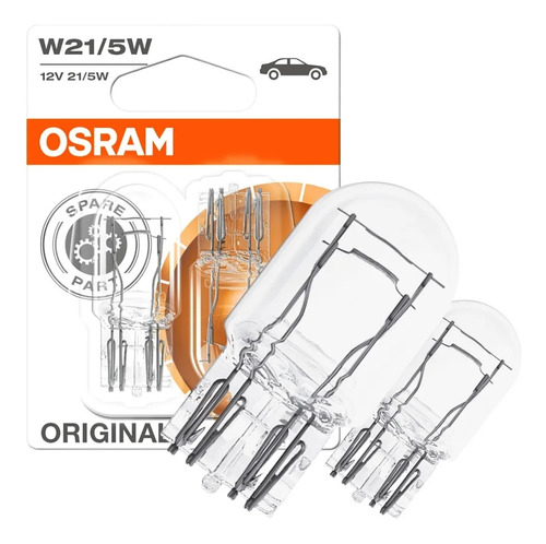 Lampada 7515 Osram 2 Polos 12v 21/5w Base De Vidro