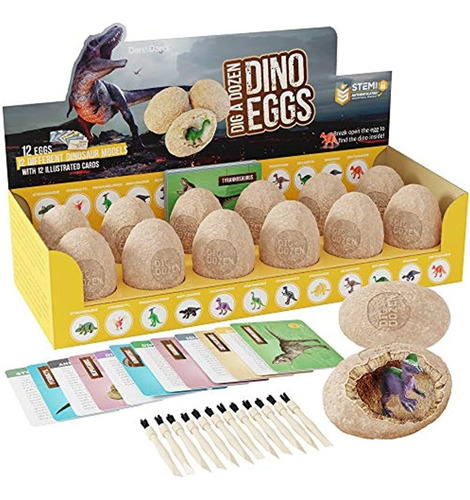 Dig A Dozen Dino Egg Dig Kit - Huevo De Pascua Juguetes De D