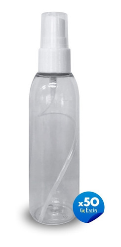 Botellas Plasticas Pet 125 Cc X 50un Con Spray Rociador