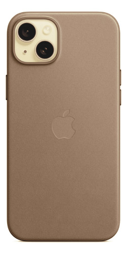 Case Tecido Finewoven Magsafe Iphone 15 Plus Cinza Castanho