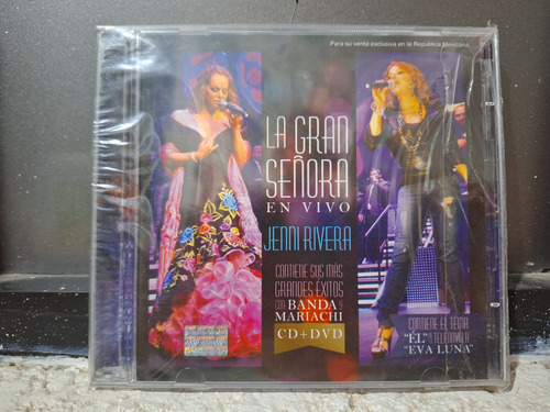 Jenni Rivera La Gran Señora En Vivo Cd Dvd Original Nuevo