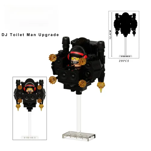 Minifigura De Dj Toilet Man Tv Manw .d | Parcelamento sem juros