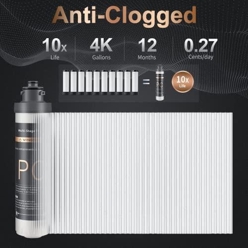 Filtro De Agua Para Debajo Del Fregadero Wingsol Con Grifo N
