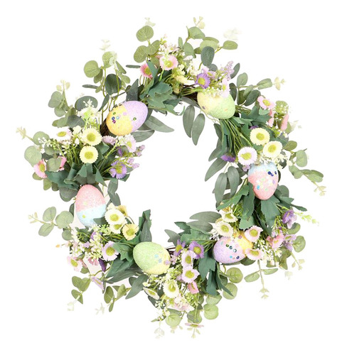 Guirnalda De Pascua De 18 Pulgadas Con Huevos De Colores,