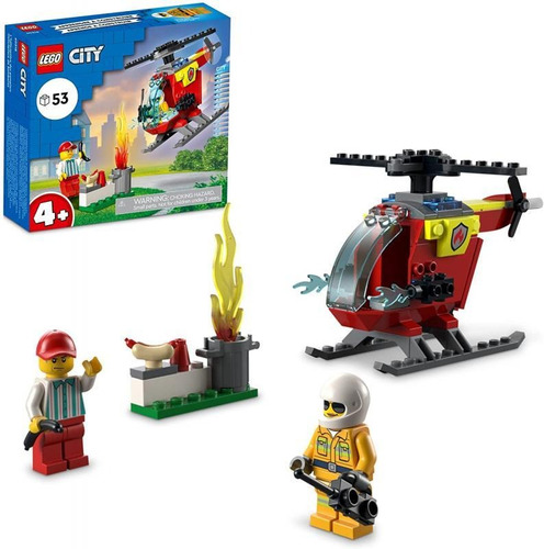 Lego 60318 Helicoptero De Bomberos