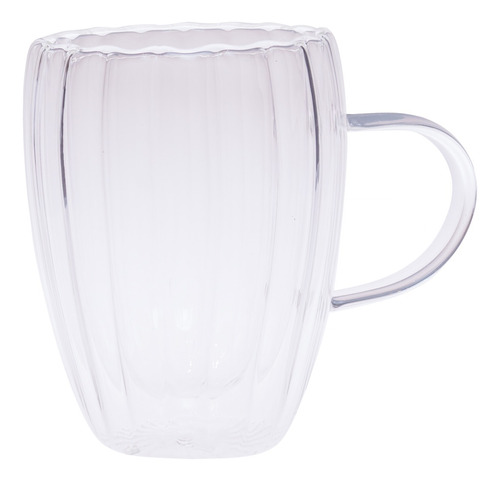 Taza De Vidrio Transparente Doble Pared L Topsoc