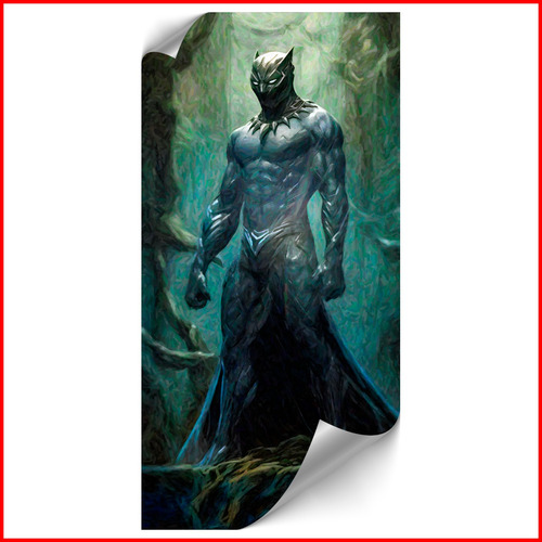 Poster Ai Black Panther Artístico - 120x60cm