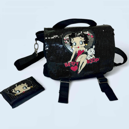 Cartera Bandolera Betty Boop + Billetera Original