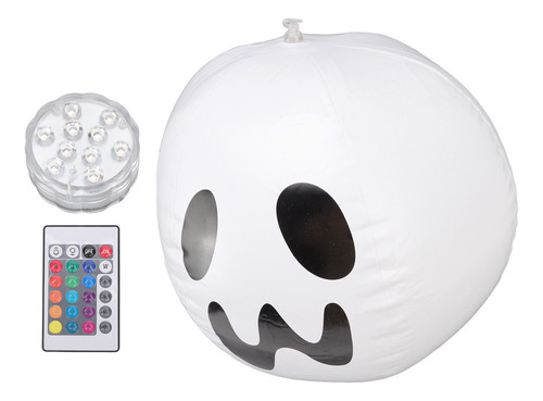 Lámpara De Bola Inflable De Halloween Con Control Remoto Led