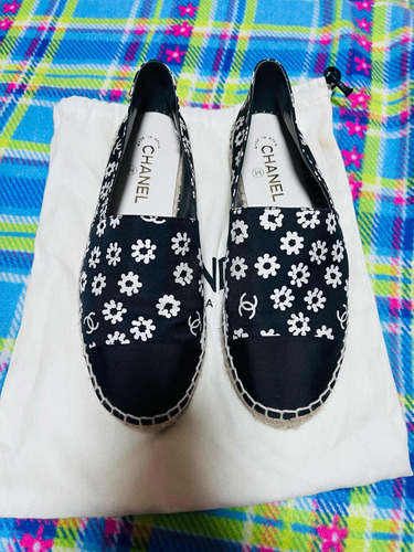 Alpargatas Flats Flores Chanel