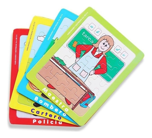 Juego Rompecabezas Oficios/profesiones Didáctico Aprendizaje