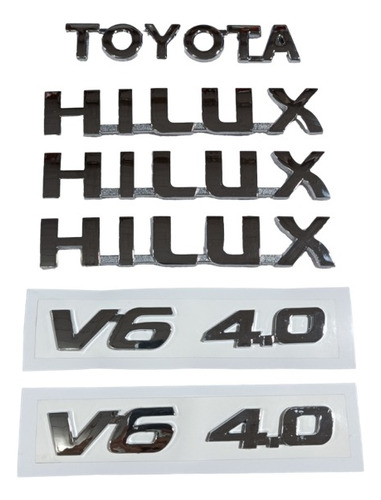 Kit De Emblemas Toyota Hilux Kavac (6pcs)