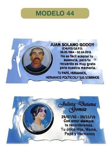 Imagen 8 de 10 de Placa + Foto + Florero + Cruz. Para Cementerio, Lapidas.