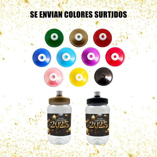 Recuerdos Vasos Año Nuevo 500 Ml Cilindro Con Chupon X 60