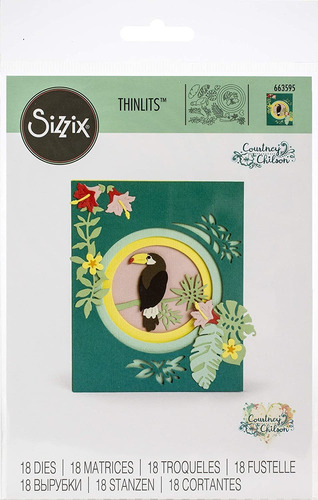 Sizzix Jungle Shadow - Troqueles Para Caja De Sombra (multic