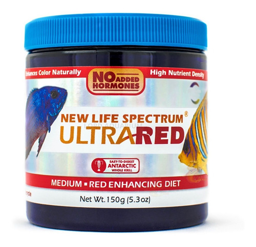 Ração New Life Spectrum Ultra Red Medium Pellets 150g