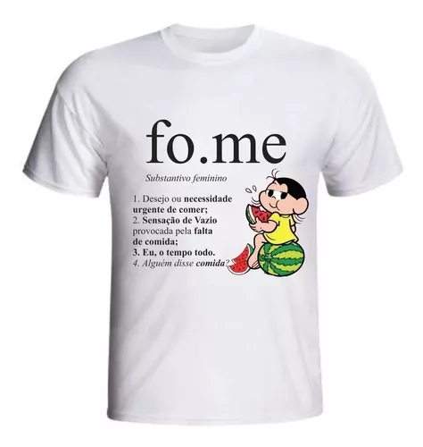 T-Shirt Feminina Turma da Mônica Magali Fome