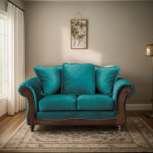 Sofa Rimini 2 Cuerpos Tela Velvet - Latam Home