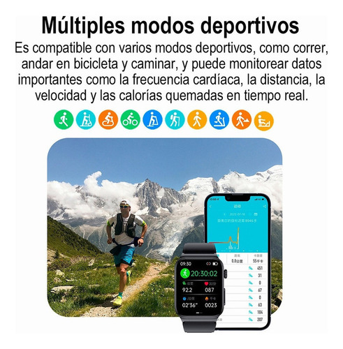 Reloj Inteligente E500, Que Mide La Frecuencia Cardíaca Del