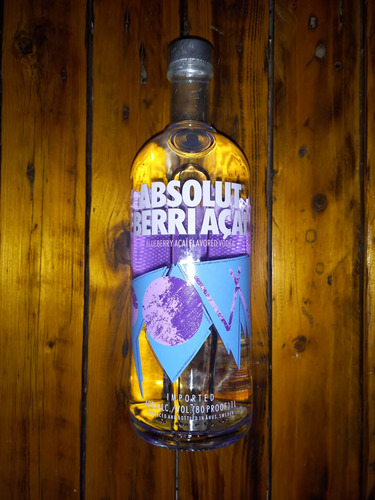 Absolut Vodka Berri Açaí Blueberry Importado De Suecia 1l