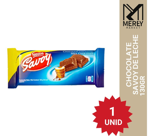 Chocolate De Leche Savoy 130 Gr. Mereymarket