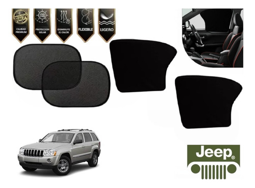 Kit Cubresol Ventana Delantera Y Trasera Grandcherokee 05-10