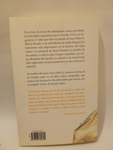 En Nombre Del Amor Juan Pablo Ii Memoria De Un Hombre Santo (Usado)