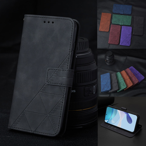 Funda De Piel Empresarial Para Motorola E15, A Prueba De Salpicaduras, 3 Ranuras Para Tarjetas, Soporte, Bloqueo Rfid, 6 Colores