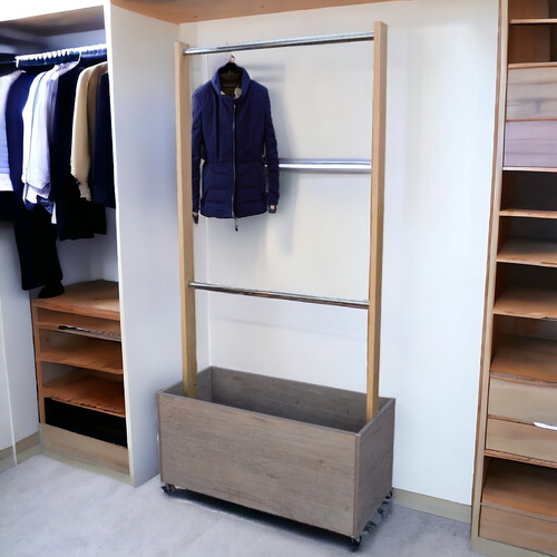 Closet Hogare, Perchero Organizador, Percheros De Madera Color Rustik