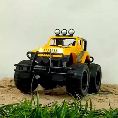 Carrinho Controle Remoto 4x4 Monster Truck Rc Bateria Recarregavel Rally  Brinquedo Menino