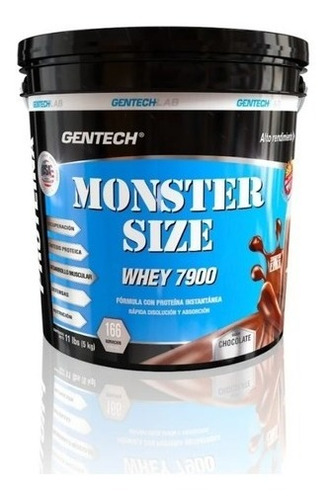 Proteína Gentech 5 Kg Whey Protein 7900 Afa Monster Size 