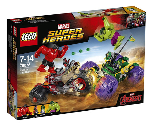 Lego Super Héroes Hulk Vs Red Hulk 375 Piezas 76078 Original