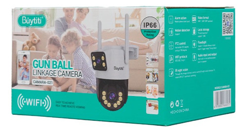 Cámara De Seguridad Para Exteriores Con Wi Fi Y 2 Antenas Color Blanco