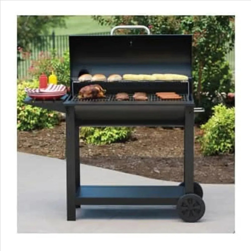 Asador De Carbón Tipo Barril Construcción De Acero Grande1