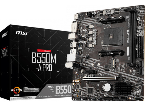 Tarjeta Madre Msi B550m-a Pro Amd Am4 Ddr4 Micro Atx